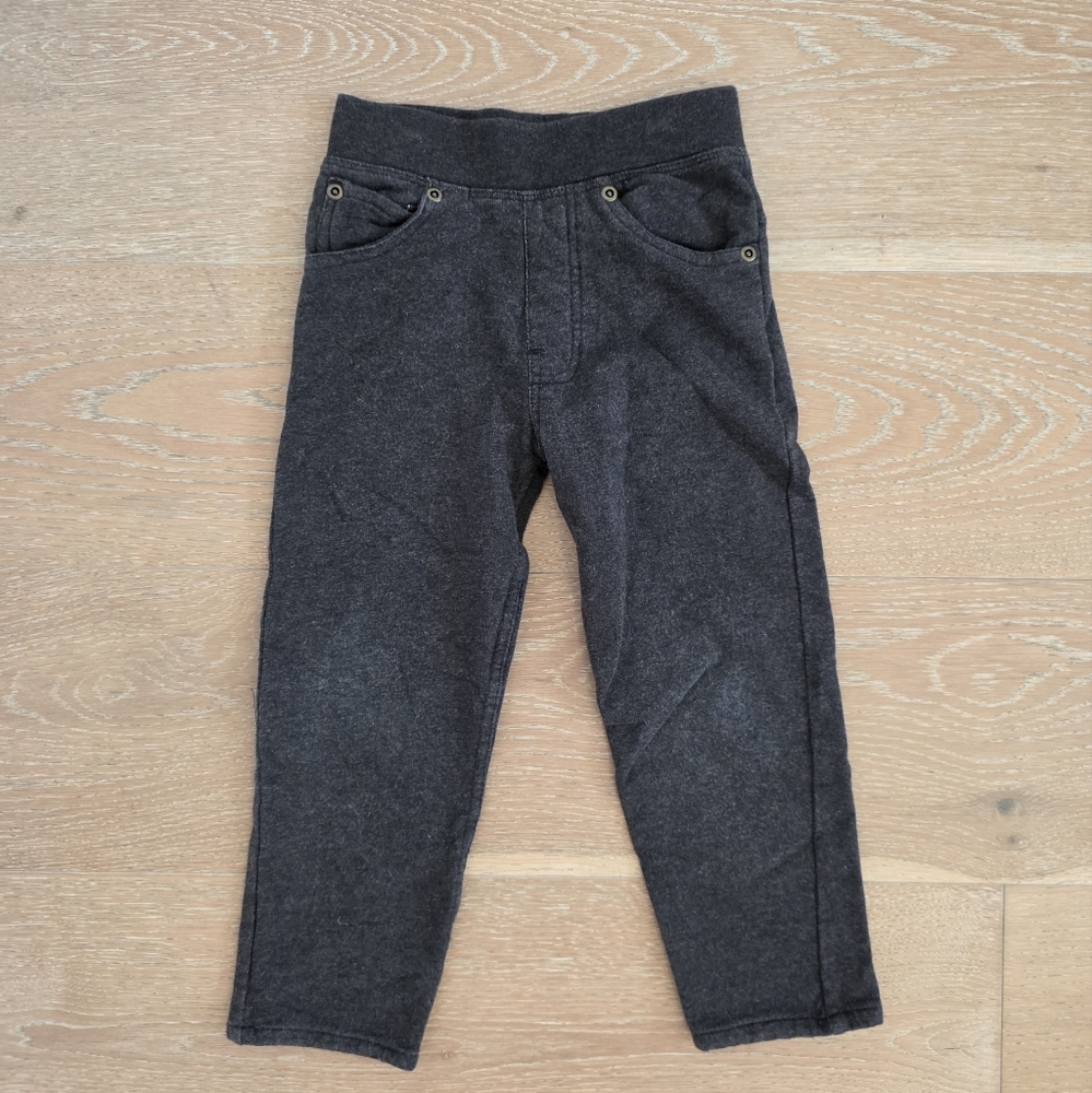 Monica + Andy Sweatpant Brooklyn Skinnies, Charcoal, Sz 4T